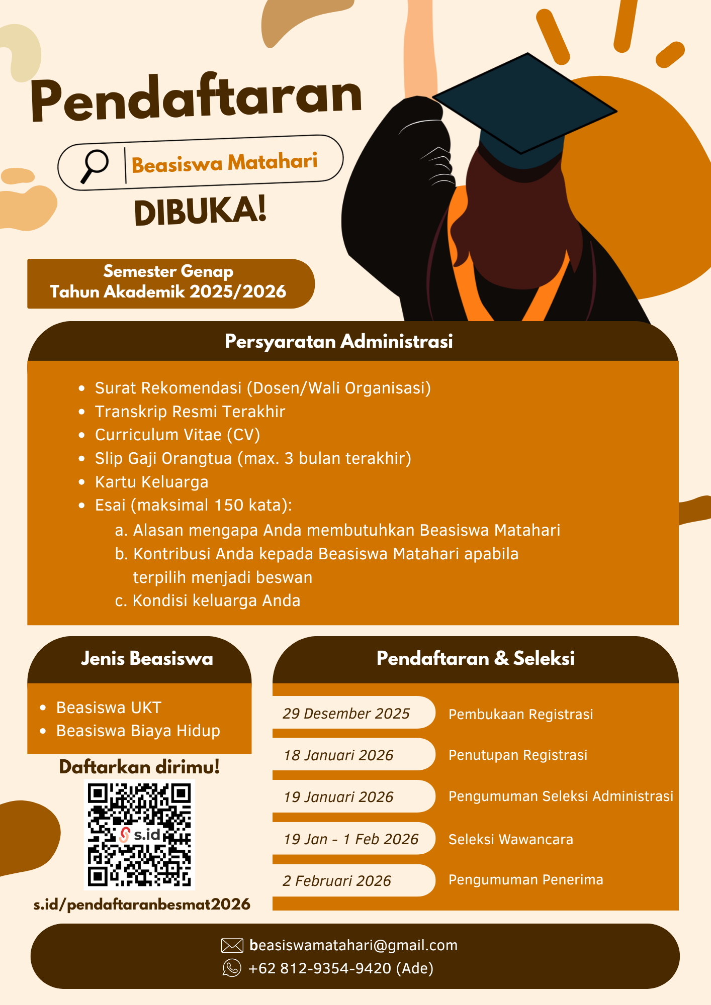 Poster Beasiswa Matahari periode 15